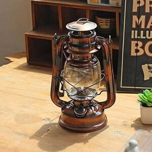 Large Oil Light Vintage Retro Camping Lantern Oil Lamp Decor Party Ornament Deco